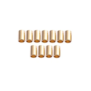  100 piezas cuentas tubulares de metal para hacer joyas tubo de cobre artesanía - Imagen 1 de 11