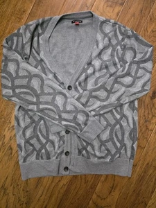 Airwalk Geometric Gray Cardigan Sz Xl - Picture 1 of 2