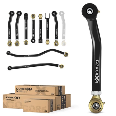 10pc Camp Series  Control Arm, Track Bar Kit fits Jeep Wrangler TJ 97-06 - Image 1 of 4