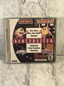 Namco Museum (Sega Dreamcast, 2000) Pac-Man, Ms. Pac-Man, Dig-Dug, Galaga Tested