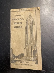 Vintage 1945-46 Chicago Straßenführer Soziale Krankheiten Gesundheitsführer Illinois Gesundheit - Bild 1 von 4