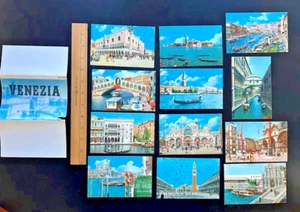 Venice/Venezia Complete Souvenir Postcard Set of 12 Cartoline Colorate Vintage - Picture 1 of 2