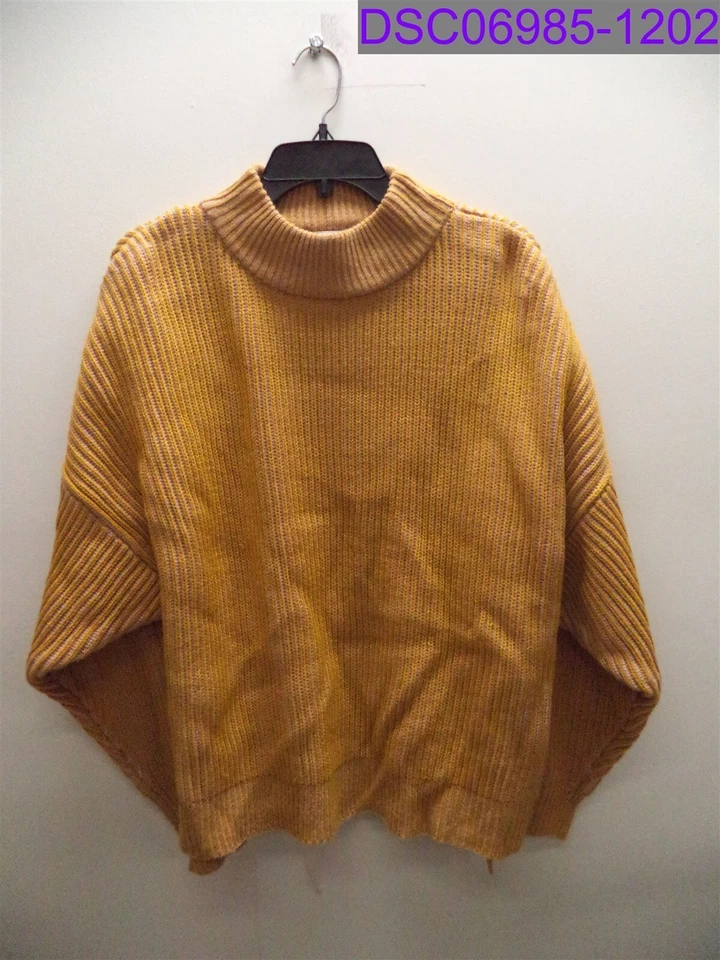 Topshop Mustard Mock Neck Sweater Size US 8-10/uk M