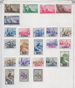San Marino stamps 1948 MI 397-401+409-424 MLH VF / CAT VALUE $390 - Picture 1 of 1