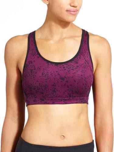Athleta Floral Garden Double Dare Bra California Plum workout Sz XXS - Image 1 of 3