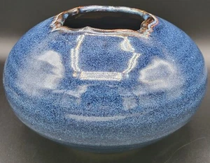Vintage Studio Art Pottery Vase Cobalt Blue Artist Signed Marguerite - Picture 1 of 3