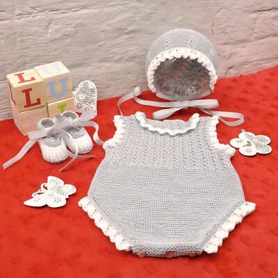 Conjunto de fino punto para Bebé - HECHO A MANO - Imagen 1 de 4