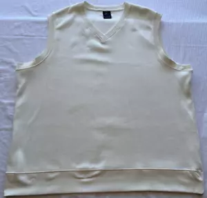 Nike Golf Vest White Fit-Dry Pullover Men's XXLarge V-Neck Golf Top Activewear - Picture 1 of 11