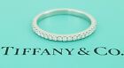 Tiffany & Co Soleste Half Circle Diamond Wedding Band 0.17 ct Platinum Rtl $2850