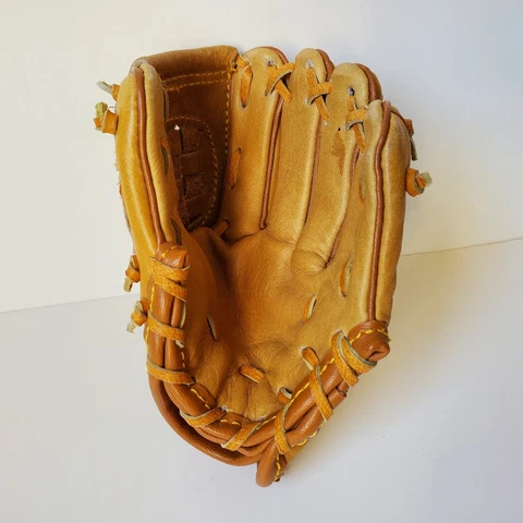 Mini Fotoball Baseball Leather Baseball Display Glove Miniature Holder Kids 1st Cover