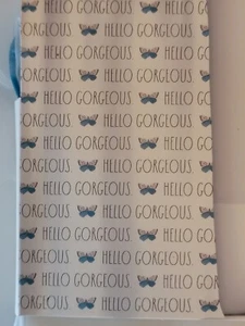 Rae Dunn Shower Curtain Liner HELLO GORGEOUS Butterflies - Picture 1 of 8