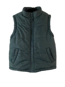 Big Chill Boys Teal Green Puffer Vest Full Zip Size Medium (5/6) - Picture 1 of 6