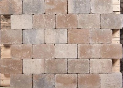 Altstadtpflaster Pflasterstein gerumpelt✓ PKW befahrbar✓ Muschelkalk 20x30x6cm - Bild 1 von 4