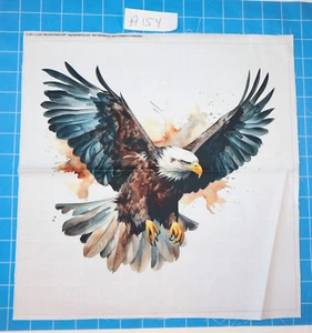 12"x12" Eagle 100% Cotton Fabric Panel Sewing Quilting Block A154 - Picture 1 of 2