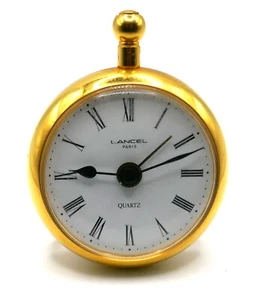 LANCEL QUARTZ GOLD PATINA METAL WATCH WITH INTEGRATED EASEL - Picture 1 of 5
