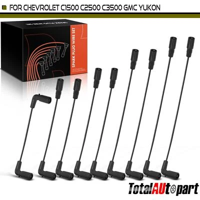 9x Juegos de cables de bujía para Chevy Tahoe GMC Yukon 1996-2000 Cadillac Escalade Foto 1 de 4