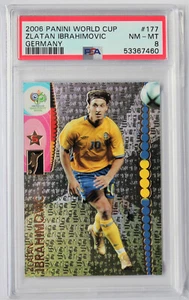 Panini Soccer Card Zlatan Ibrahimovic #177 World Cup Germany 2006 PSA 8 Nm-Mt - Picture 1 of 3