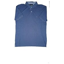 Tommy Hilfiger Chemise Polo Shirt pour Homme Haut Été Régulier Coupe XXL Bleu