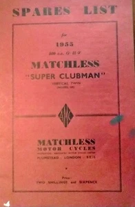 Manual lot - Matchless- AJS twin/singles Spares lists F.W. Neill on Single - Bild 1 von 6