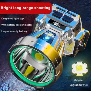 Stirnlampe Wasserdicht Kopflampe Bergbaulampe mit extrem langer Akkulaufzeit > - Bild 1 von 18