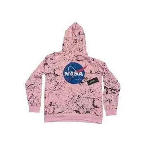 Navy Yard Pink Black Splatter NASA Hoodie Size MD MSRP: $50 - Picture 1 of 5