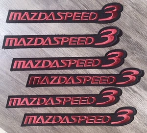 Set Of Six (6) MazdaSpeed3 Embroidered Patches 9”x 2” Mazda - Picture 1 of 3
