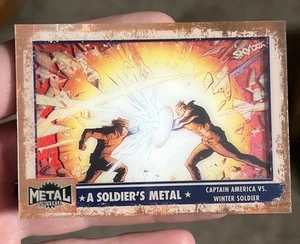 🔥2024 Marvel Metal Universe A Soldier's Metal Captain America Vs Winter Soldier - Bild 1 von 4