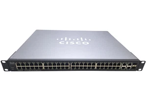 Cisco SG300-52P-K9 V04 | 52-Port Gigabit PoE Managed Switch w/ 2x SFP - Picture 1 of 6