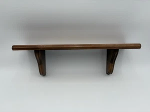 Vtg Solid Wood Wall Display Shelf 18" Long Farmhouse Cottage Core - Picture 1 of 4