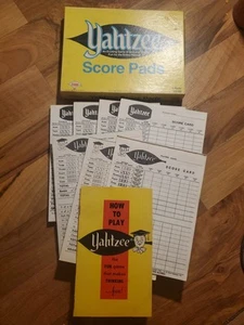 Yahtzee Score Pads & Instructions Vintage 1956 Lowe Replacement Piece - Picture 1 of 1