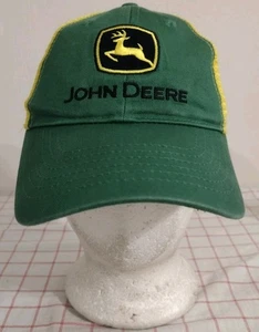 John Deere Cap Hat Green Youth Adjustable Embroidered Mesh - Picture 1 of 6