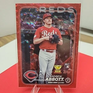 2024 Topps Update Andrew Abbott RC Rookie Card Red Color Match 31/199 #US304 - Picture 1 of 3