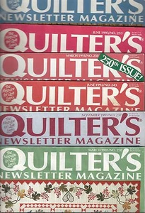 LOT of 6 Issues QUILTER'S NEWSLETTER ~ 1990's ~ 70+ Designs - Picture 1 of 7
