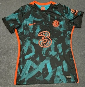 Camiseta Nike Niños Pequeña Chelsea FC Estadio Tercer Bordado Escudo Logo 2021-22 - Imagen 1 de 7