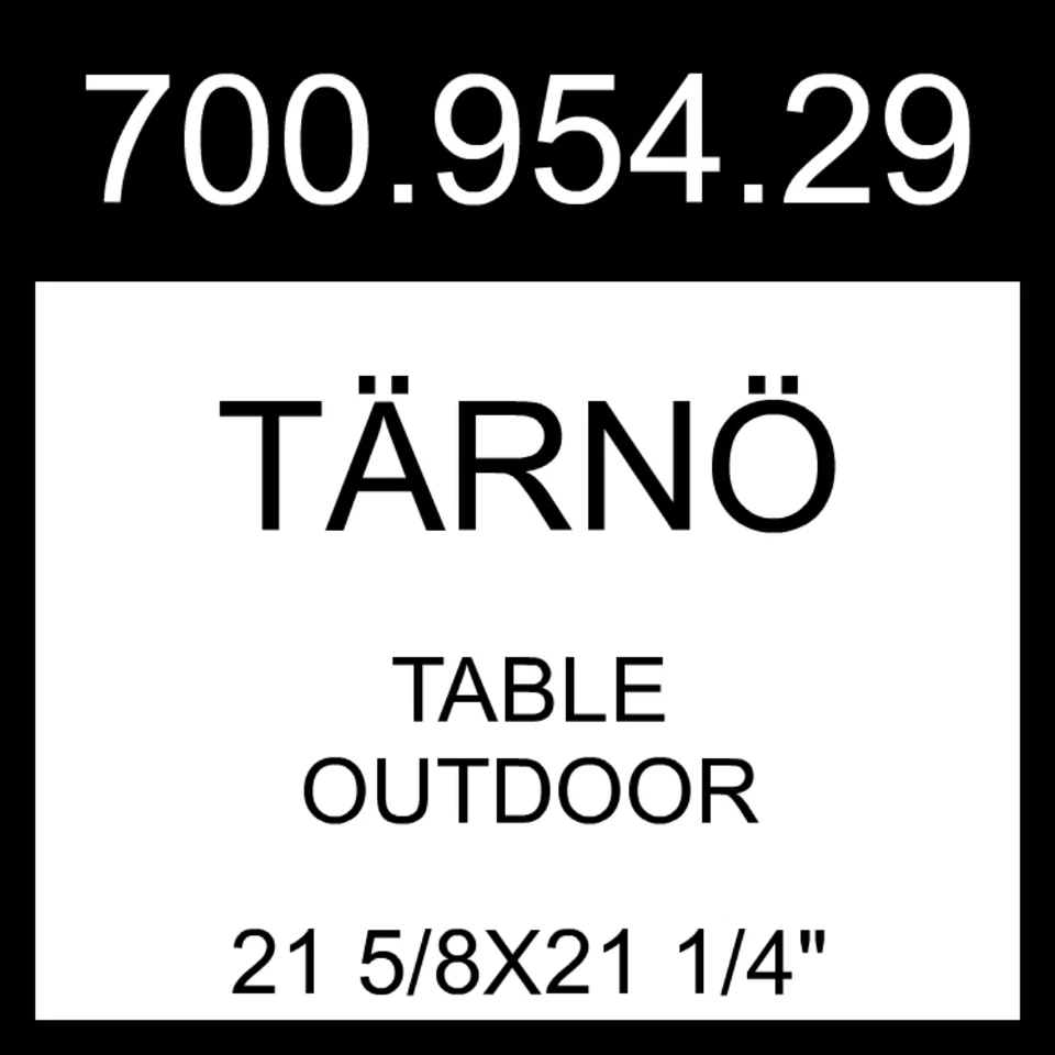 IKEA TÄRNÖ Table Outdoor Black/light Brown Stained   21 5/8x21 1/4" 700.954.29 - Image 1 of 1
