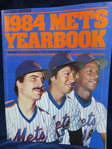 VINTAGE 1984 NEW YORK METS OFFIZIELLES JAHRBUCH Hernandez Orosco Erdbeereinband - Bild 1 von 4