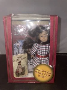 Mini 6” Samantha Doll An American Girl Holiday Book And DVD New Retired - Picture 1 of 2