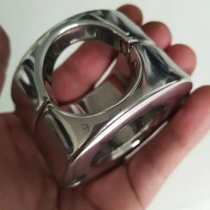 Heavy Duty Cock Penis Ring Stainless Steel Ball Stretcher Penis Erection Sex Toy - Picture 1 of 14