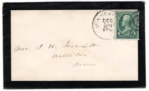 #211 Minneapolis MN Trauerbrief mit Brief Heiligabend an IA - Bild 1 von 4