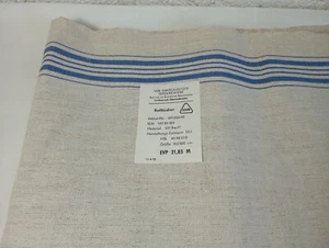 Leinen Roll / Mangeltuch blaue / weisse Randstreifen - 300/90 - NEU Etikett - Picture 1 of 3