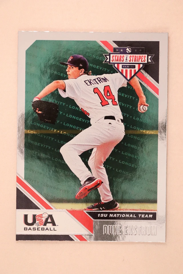 2020 Panini Stars and Stripes Longevity Parallel Duke Ekstrom 61 15U National - Image 1 of 1