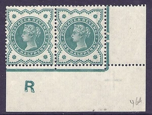 1/2D Green Jubilee Control R Paar - Sorte Perf Typ E UNMONTIERT NEUWERTIG/MNH - Bild 1 von 1