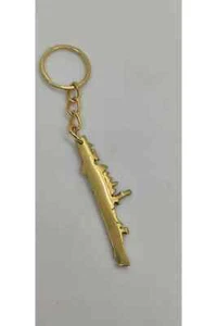Brass Submarine Keychain, Marine Nautical Stylish Keyring , Gift Idea - Picture 1 of 2