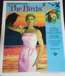 The Birds 1963 Alfred Hitchcock 11x14 Movie Poster Reproduction - Picture 1 of 6