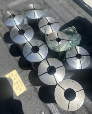 9pc HARDINGE Lyndex 16C Collet Lot 5/16-7/8 CNC Turning Center Metal Lathe Tool - Image 1 of 4