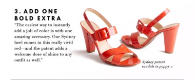 J Crew~Sydney~Rojo~Naranja~Cuero Patente~Sandalias~Tacones Bloque~TALLA 8M! Foto 1 de 4