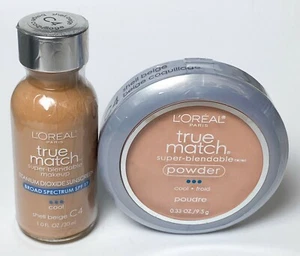NEW  L'Oreal True Match Super Blendable Makeup + Powder COOLS - YOU CHOOSE SHADE - Picture 1 of 17