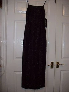 LADIES BURGUNDY & GOLD DRESS SIZE 8 - 10 NEW WITH LABEL ATTACHED - Picture 1 of 8