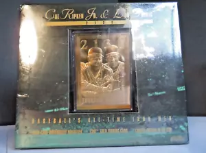 1995 CAL RIPKEN JR/LOU GEHRIG Bleachers 23KT® Gold IRON MEN SEALED 2131 Card - Bild 1 von 19