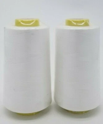 2-Pack Big Spools Sewing Serger Quilting Multi Purpose T27 Thread 6000 YDS Cone - Image 1 of 4